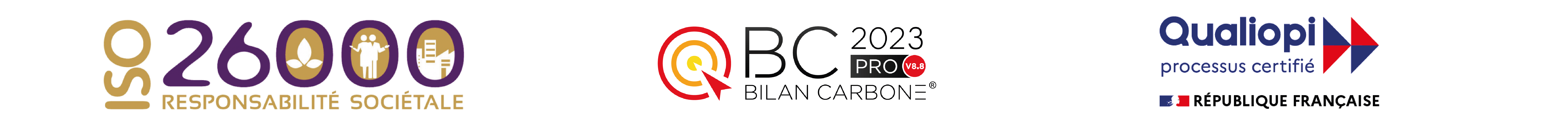 Logos certifications - formations