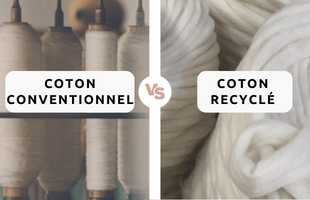 Comparatif du coton conventionnel et du coton recyclé