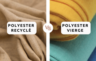 Comparatif du polyester vierge et du polyester recyclé
