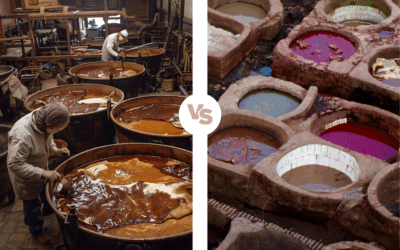 Tannage du cuir minéral VS végétal